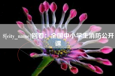 益阳回看：全国中小学生消防公开课