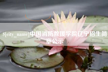 益阳中国消防救援学院辽宁招生简章公示