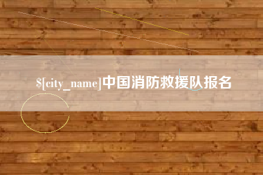 益阳中国消防救援队报名