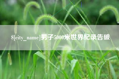 益阳男子5000米世界纪录告破