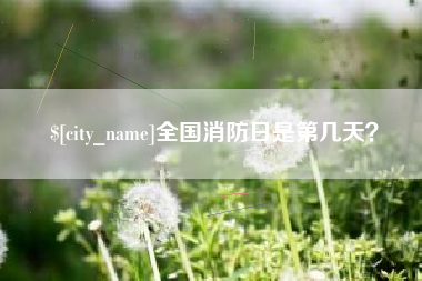 益阳全国消防日是第几天？