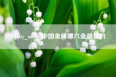 益阳中国金牌哪六金最贵的