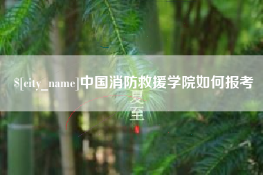 益阳中国消防救援学院如何报考