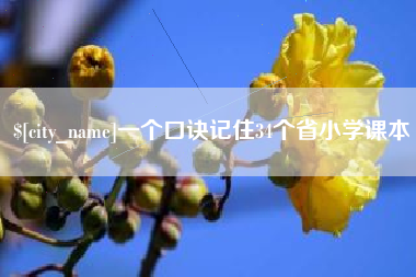 益阳一个口诀记住34个省小学课本