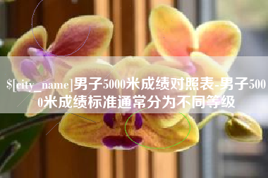益阳男子5000米成绩对照表-男子5000米成绩标准通常分为不同等级
