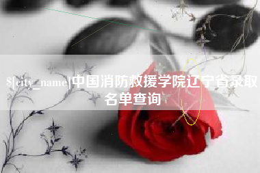 益阳中国消防救援学院辽宁省录取名单查询