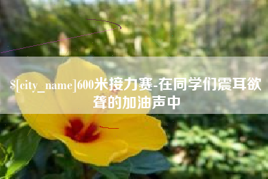 益阳600米接力赛-在同学们震耳欲聋的加油声中
