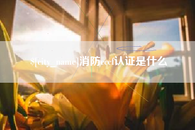 益阳消防cccf认证是什么