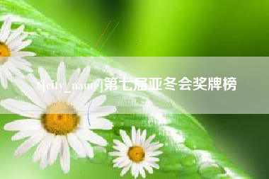 益阳第七届亚冬会奖牌榜
