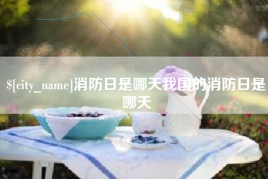 益阳消防日是哪天我国的消防日是哪天