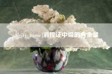 益阳消控证中级的含金量