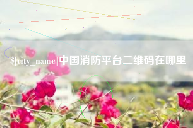 益阳中国消防平台二维码在哪里