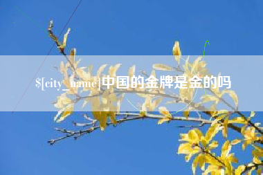 益阳中国的金牌是金的吗