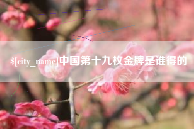 益阳中国第十九枚金牌是谁得的