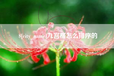 益阳九宫格怎么排序的