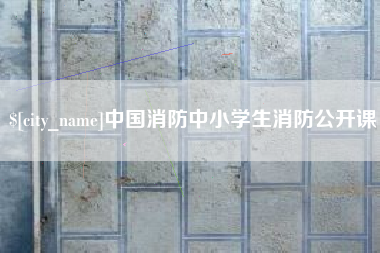 益阳中国消防中小学生消防公开课