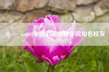 益阳中国消防救援学院知名校友