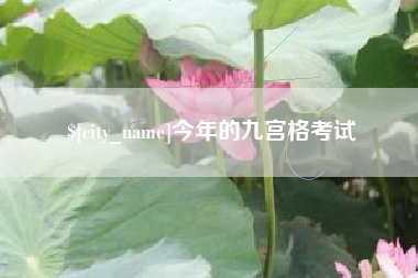 益阳今年的九宫格考试