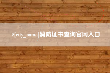益阳消防证书查询官网入口