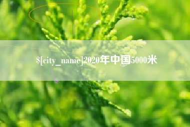 益阳2020年中国5000米
